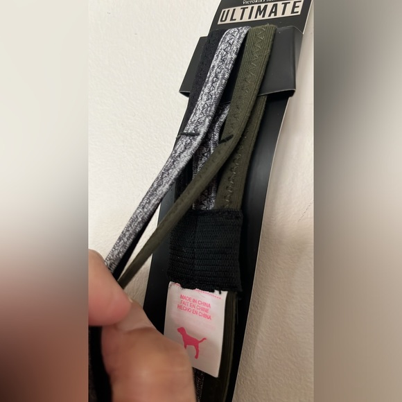 Victoria's Secret Pink Reflective Grey Headband and ultimate headband nwt - Picture 14 of 15